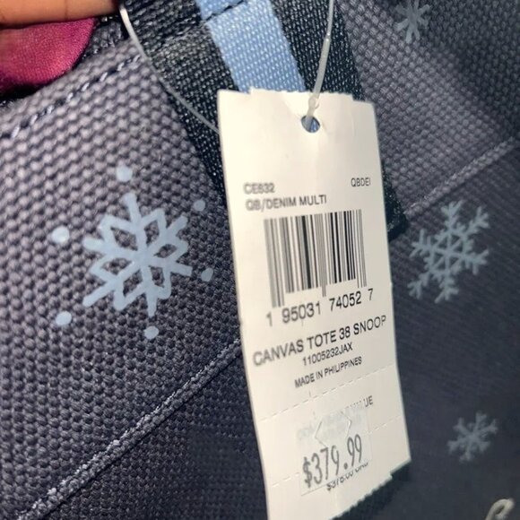 NWT Limited Edition - COACH x Peanuts Snoopy Ski Tote - COACH #CE632 - Picture 6 of 15